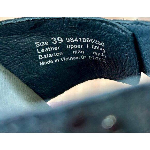 Dansko Sophie Metallic Phython Wedge Slides Black Speckles - Picture 11 of 11